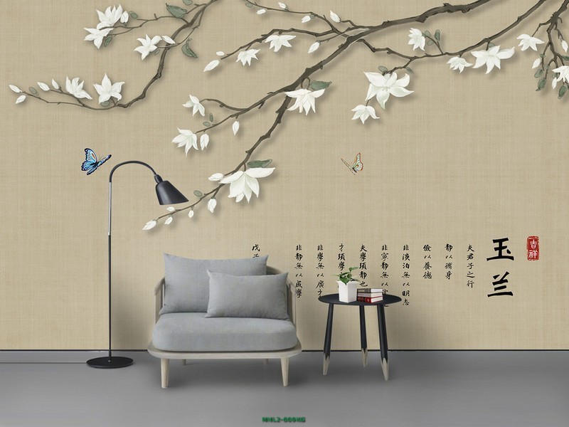 Cành hoa mộc lan MHL2-009KG